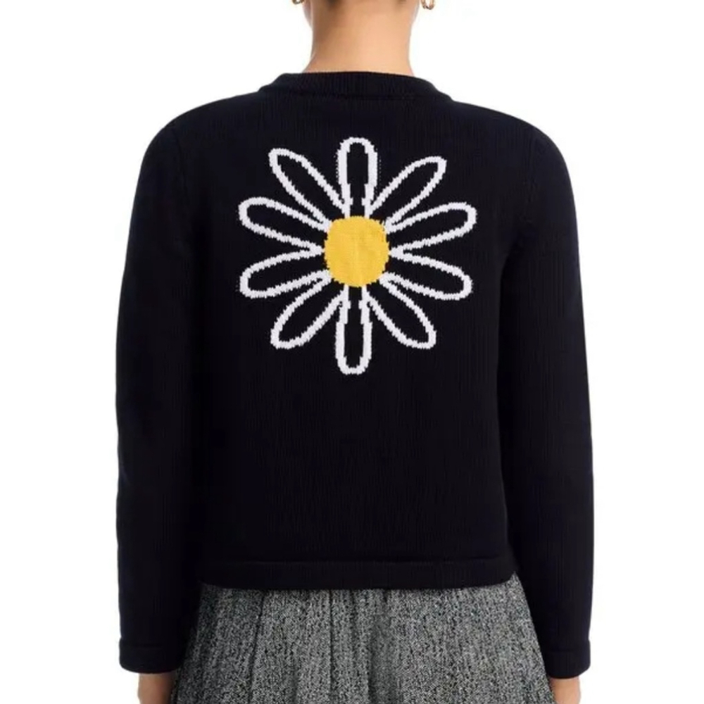 $402 NWT JOSHUA SANDERS Daisy Crewneck Cardigan Sweater XL